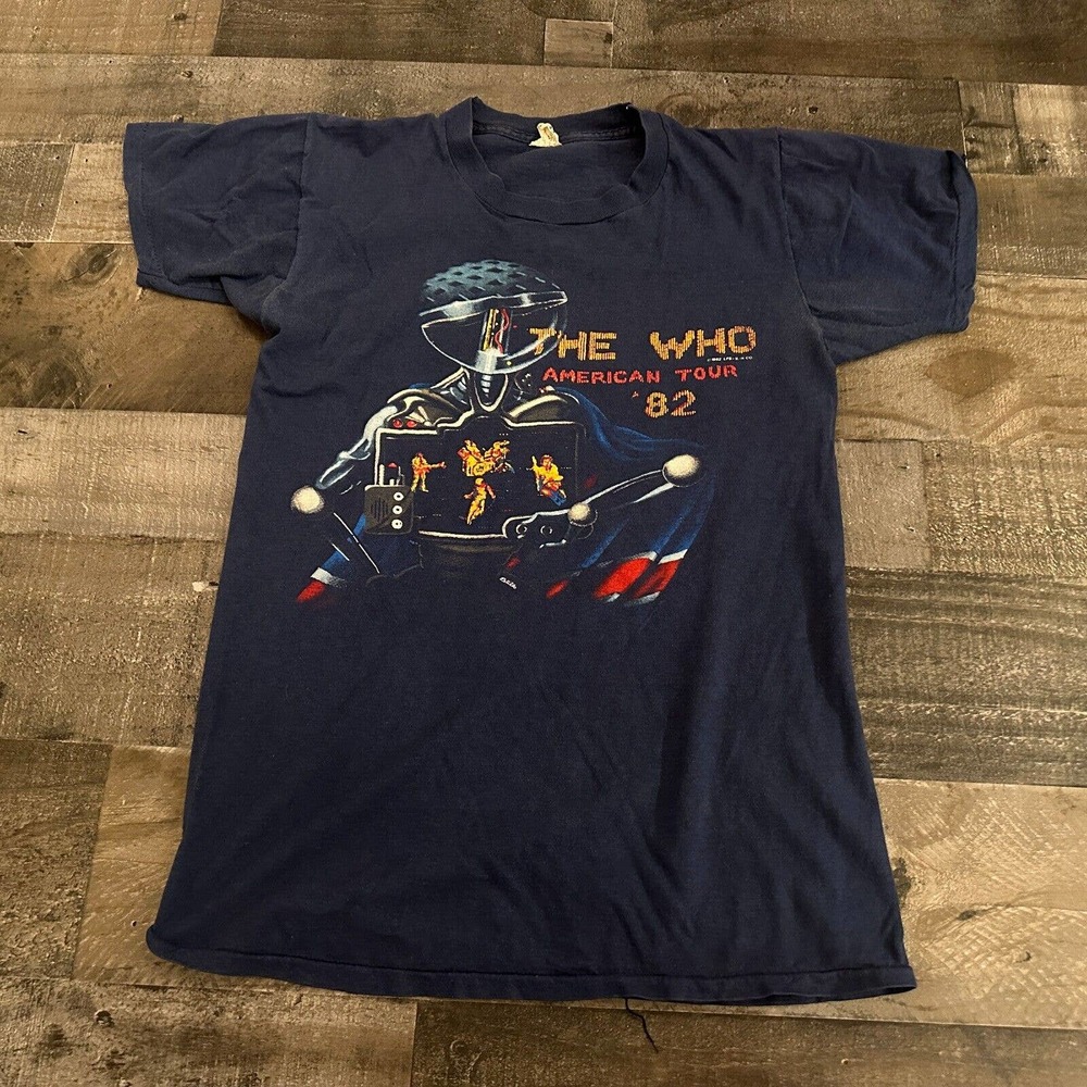 VTG 1982 The Who American Tour T-Shirt Unisex Cotton 2-SIDED Medium M